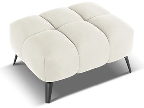 Biela zamatová podnožka Nalu – Makamii