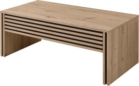 XXXLutz KONFERENČNÝ STOLÍK, čierna, dub artisan, kompozitné drevo, 60/110/42 cm MID.YOU - Stolíky do obývačky - 000572044901