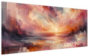 Obraz - Maľované červánky (120x50 cm)