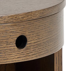 Nočný stolík v dekore duba v tmavoprírodnej farbe Paron – Actona