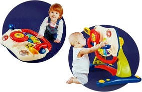 LEAN Toys Interaktívne detské chodítko Volant 3 v 1 Zvukové melódie Telefónne zvieratká pre bábätká