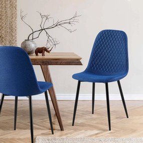 Stolička Giverny látka - modrá