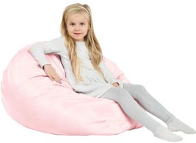 Sedací vak SAKO metalic ružový ekokoža