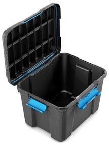 Úložný box z recyklovaného plastu s vekom, Scuba M - 43 l, 34x49,5x39 cm