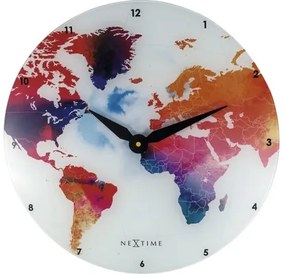 Nástenné hodiny NeXtime Colorful World Ø 43 cm