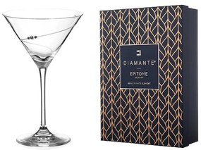 Diamante Brúsené poháre na Martini Swarovski Silhouette City 240ml 2KS
