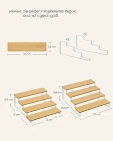 Sada dvoch stojanov na koreničky KCS216N02