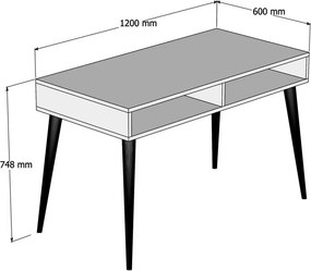 Pracovný stôl Cisto White