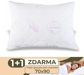 Vankúš prešívaný antialergický Lavender EMI 1+1 ZADARMO: Vankúš 50x70 cm