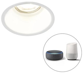 Inteligentné zapustené bodové svetlo biele vrátane WiFi GU10 - Dept