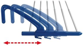 WENKO 63005800 - Sušiak na prádlo 37,5x21 cm nerez/strieborná/modrá