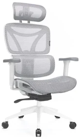 Milagro Kancelárska ergonomická stolička LEVANO šedá/biela/čierna MI2516