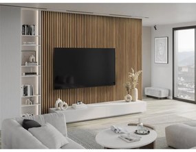 Mexen Lam-F, akustické stenové lamely 275 × 30 cm, plstený podklad 8 mm, technická dyha, orech svetlý, S105-275307-3015-017