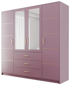 Skriňa Bali D4 Slivka/zrkadlo