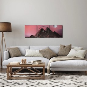 Obraz - Pyramídy Giza, Egypt (s hodinami) (90x30 cm)