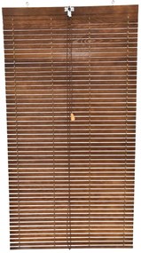 Drevená roleta na pergole - hnedá Šírka rolety: 90 cm, Rozvin rolety: 150 cm