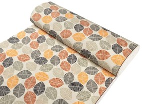 Biante Dekoračný oválny obrus PML-072 Jesenné listy na krémovom 100x140 cm