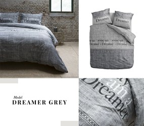 Luxusné obliečky sivej farby DREAMER 160 x 200 cm