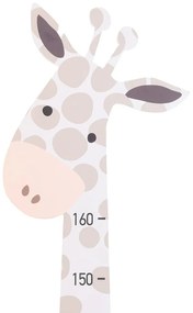 Detská drevená dekorácia na stenu Baby Giraffe 35x138 cm