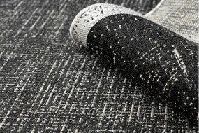 Koberec SIZAL FLOORLUX 20401 černý / stříbrný