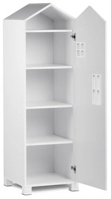 Detská skriňa domček 152 cm - šedá