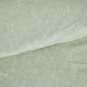 B.E.S. Petrovice Bavlnené obliečky Exkluziv Green flowers, 140 x 200 cm, 70 x 90 cm