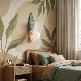 Toolight G169-1W, detské nástenné svietidlo macko v tričku, 1xG9, G169-1W BLUE, OSW-07809