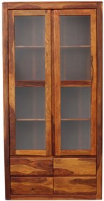 furniture-nabytek.cz - Vitrína prosklená z masivu palisandr 100x200x45