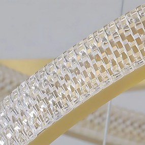 Toolight Toolight, LED stropné svietidlo 60cm, 55W, 3500lm + diaľkové ovládanie, APP1772-CP, zlatá matná, OSW-06351