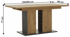 Jedálenský stôl Fistrea (pre 6 až 8 osôb). Vlastná spoľahlivá doprava až k Vám domov. 1017112