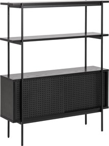 XXXLutz REGÁLOVÝ DIEL, čierna, oceľ, 94/113,8/27 cm - Online Only drobný nábytok - 001749071205