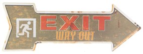 Plechová šípka Exit doprava - 46 * 15 cm