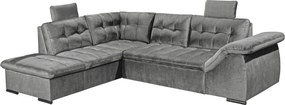 XXXLutz ROHOVÁ SEDAČKA, textil, sivá MID.YOU - Sedačky - 002220045702