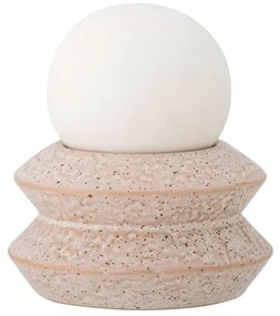 Stolná lampa cappa i ružovo-biela MUZZA