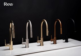 Rea Fresh, stojanková drezová batéria h-395, zlatá lesklá, REA-B0669