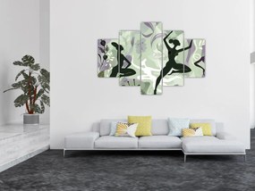 Obraz - Ilustrácie tanečníc (150x105 cm)