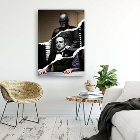 Gario Obraz na plátne Koláž Batman a Krstný otec - Norrobey Rozmery: 40 x 60 cm