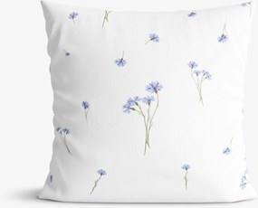 Goldea dekoračná obliečka na vankúš - modré nevädze 45 x 45 cm