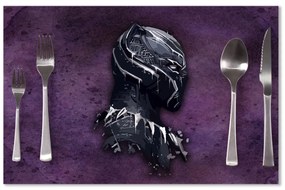 Sablio Prestieranie BLACK PANTHER z profilu Fialový hmlistý: 40x30cm