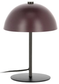 Vínovočervená stolová lampa s kovovým tienidlom (výška 33 cm) Aleyla - Kave Home