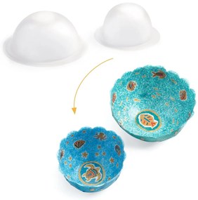 Vyrob si sám - papierové misky modré