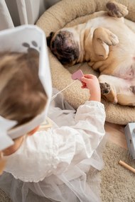 Drevený veterinárny kufrík Jabadabado s doplnkami na hranie rolí pre deti
