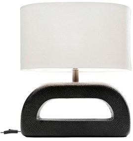 Tubus stolová lampa bielo-čierna 52 cm