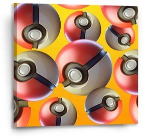 Sablio Obraz Pokemon ball Pattern - 50x50 cm