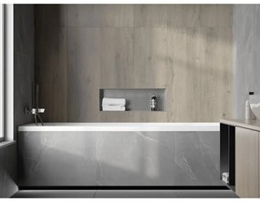 Mexen X-Wall-NR, polička na zapustenie pod obklad bez goliera 60 x 20 cm, oceľová, 1911602010