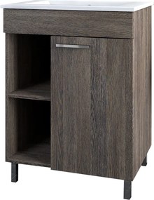 Comodo Kúpeľňová skrinka s keramickým umývadlom Dorne 60