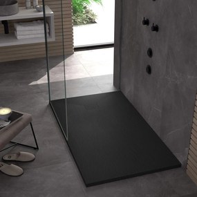 Rea Magnum Black, SMC sprchová vanička 100x80x2,5 cm, čierna, REA-K3330