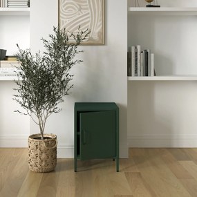 Nočný stolík MIA, 424 x 595 x 400 mm, Modern: fľaškovo zelená farba