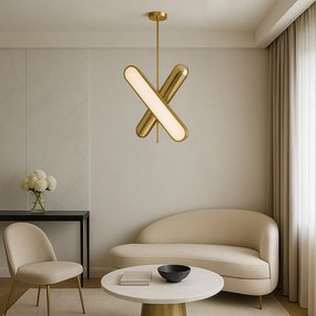 Toolight - LED závesné svietidlo APP832-CP, zlatá, OSW-01049