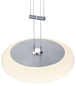 BANKAMP Centa závesná lampa 1-plameňová 34cm nikel